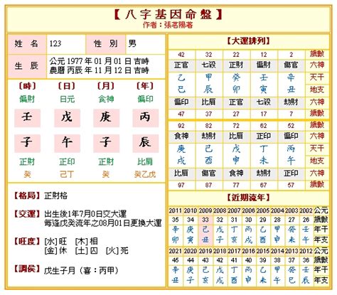 八字 出生時間|八字命盤排盤